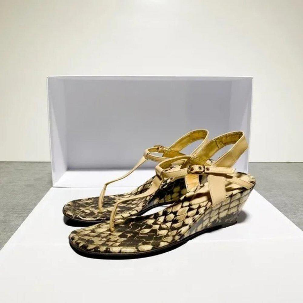 Anne Klein Animal Print Sandals Size 7.5
